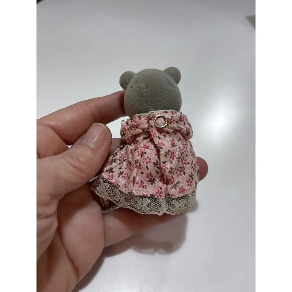 Sylvanian Families Gray Bear Sister Initial Rare Summer Evergreen